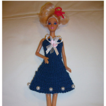 Barbie - modré šatičky (20_15)