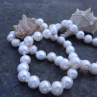 Náhrdelník z mořských perel AAA, uzlíkovaný