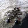 Náušnice - klubko hadů (láva)