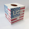 Krabice na kapesníky čtvercová - USA