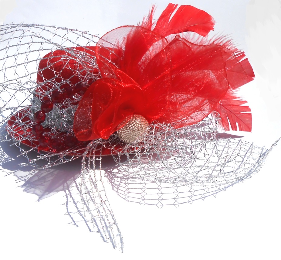 Červená karkulka - fascinátor