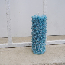 Svíčka vonná z palmového vosku - bublina - modrá