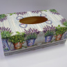 Sada - krabice na kapesníky a obrázek - Bylinky květináčky