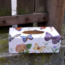Krabice na kapesníky - Motýli