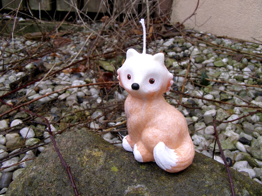 Svíčka vonná z palmového vosku - Liška