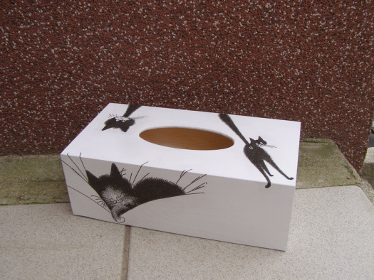 Krabice na kapesníky - Kočičí