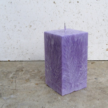Svíčka vonná z palmového vosku - kvádr - fialová