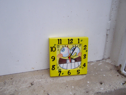 Dětské závěsné hodiny - Spongebob