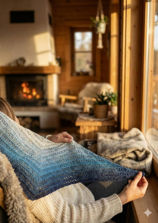 Háčkovaný šátek Elza