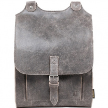 Kožený batoh šedý 