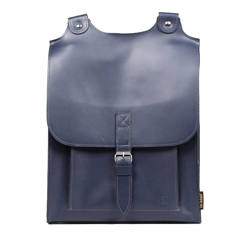 Kožený batoh tmavěmodrý