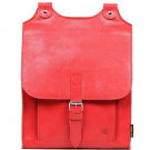 Kožený batoh červený