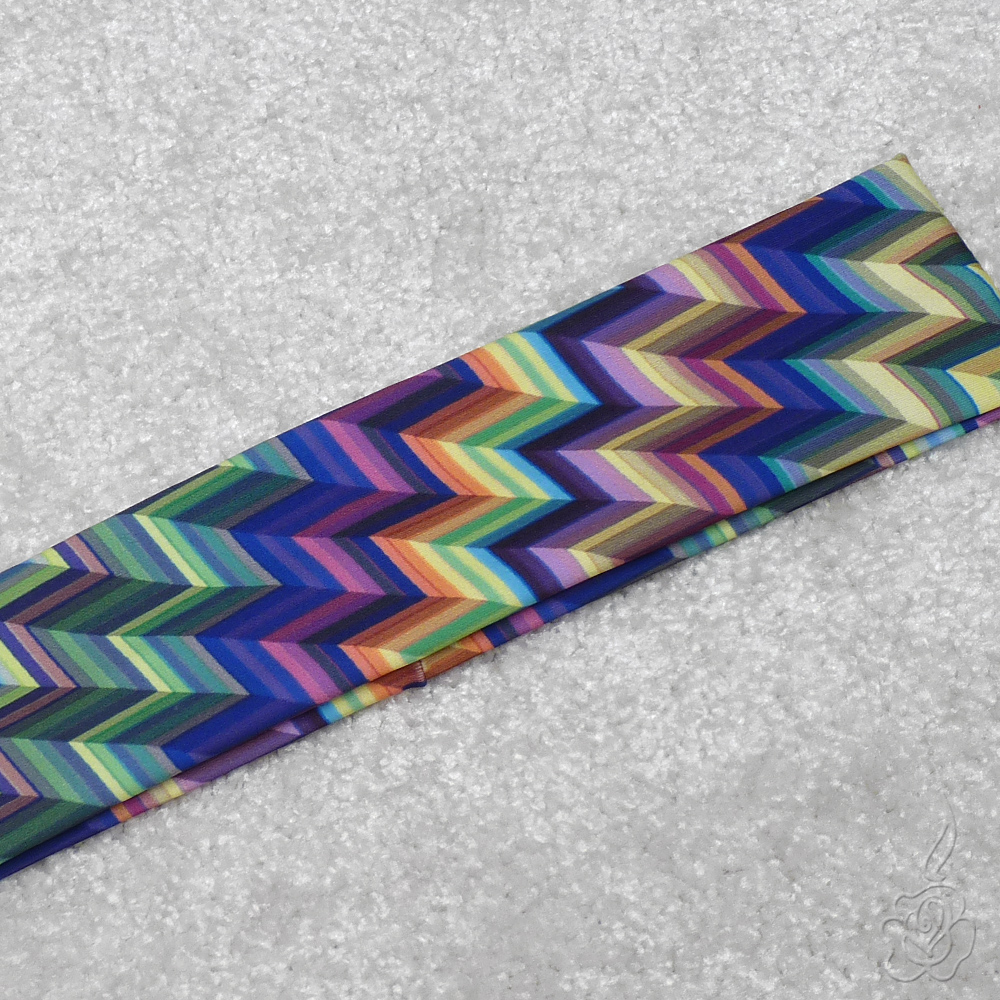 Barevná elastická čelenka – Styl Missoni