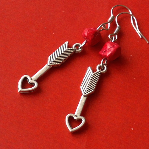 Amorův šíp - náušničky