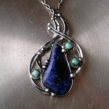 Náhrdelník Link  (sodalit + magnezit)