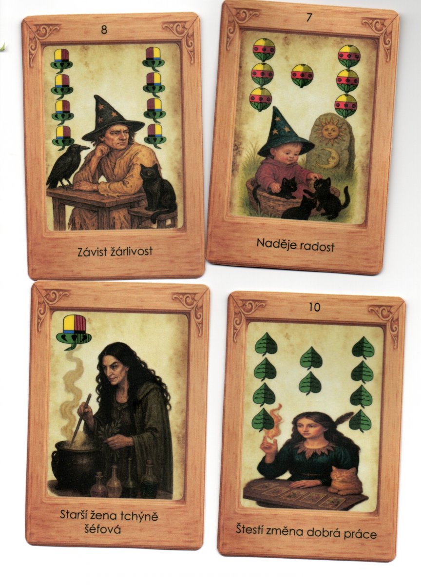 ČARODĚJNÍCKÝ SVĚT  mariášové s popisem 