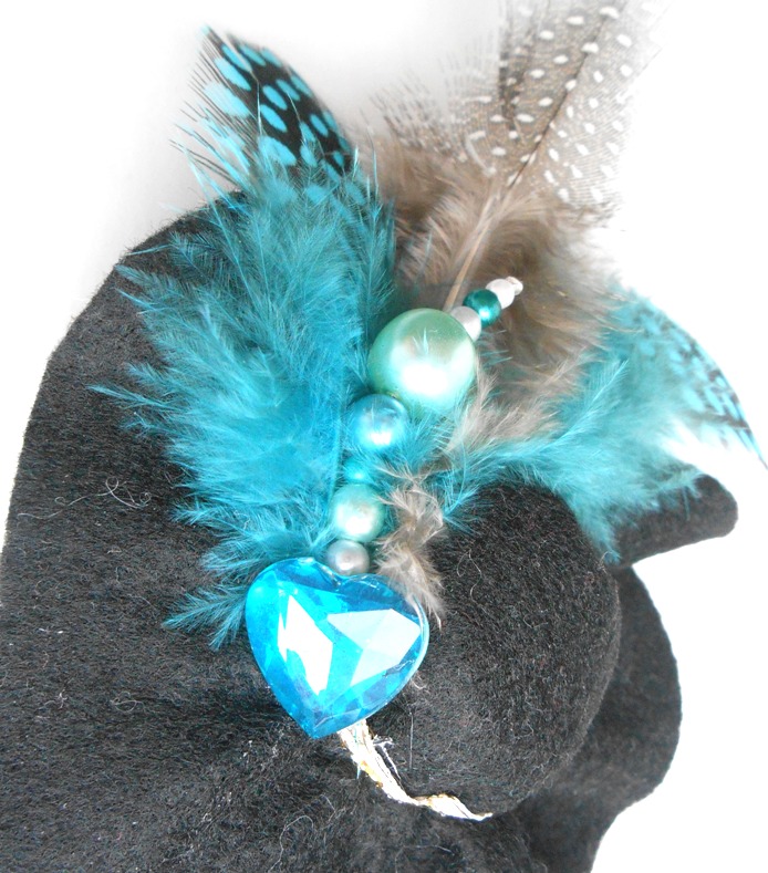 Brož klobouk No. 8 Turquoise