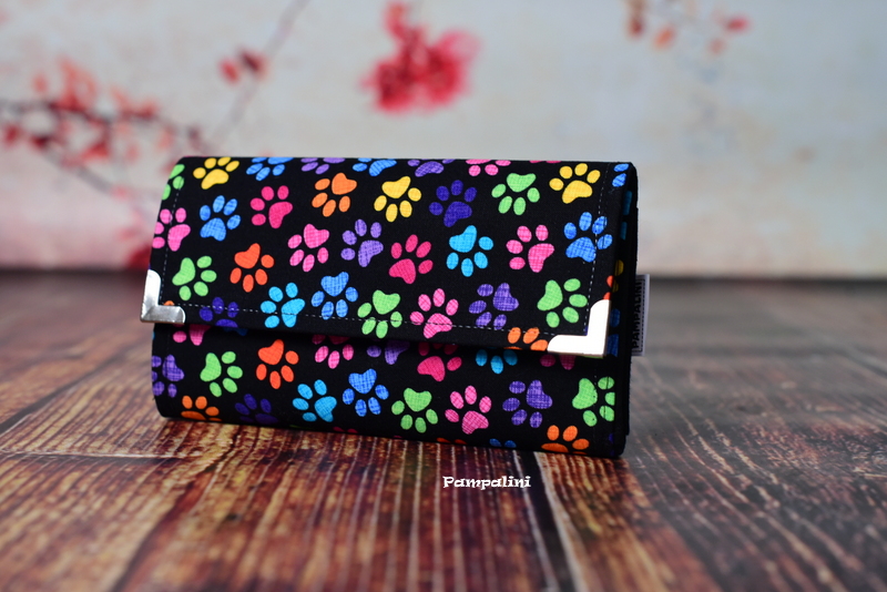 Peněženka větší - Barevné pacičky