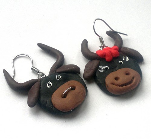 Novomanželé Buvolovi- náušničky