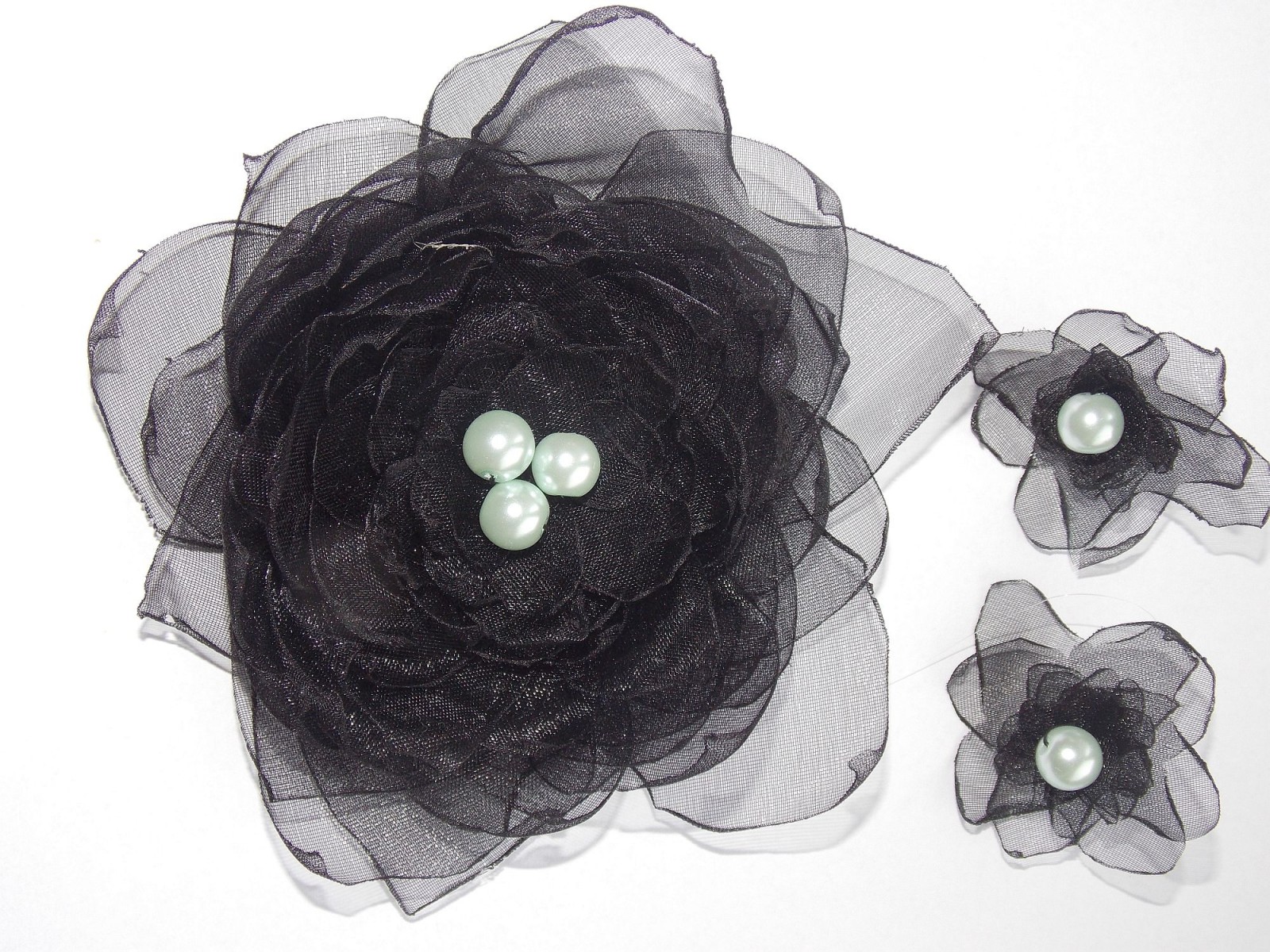 Černá organzová souprava