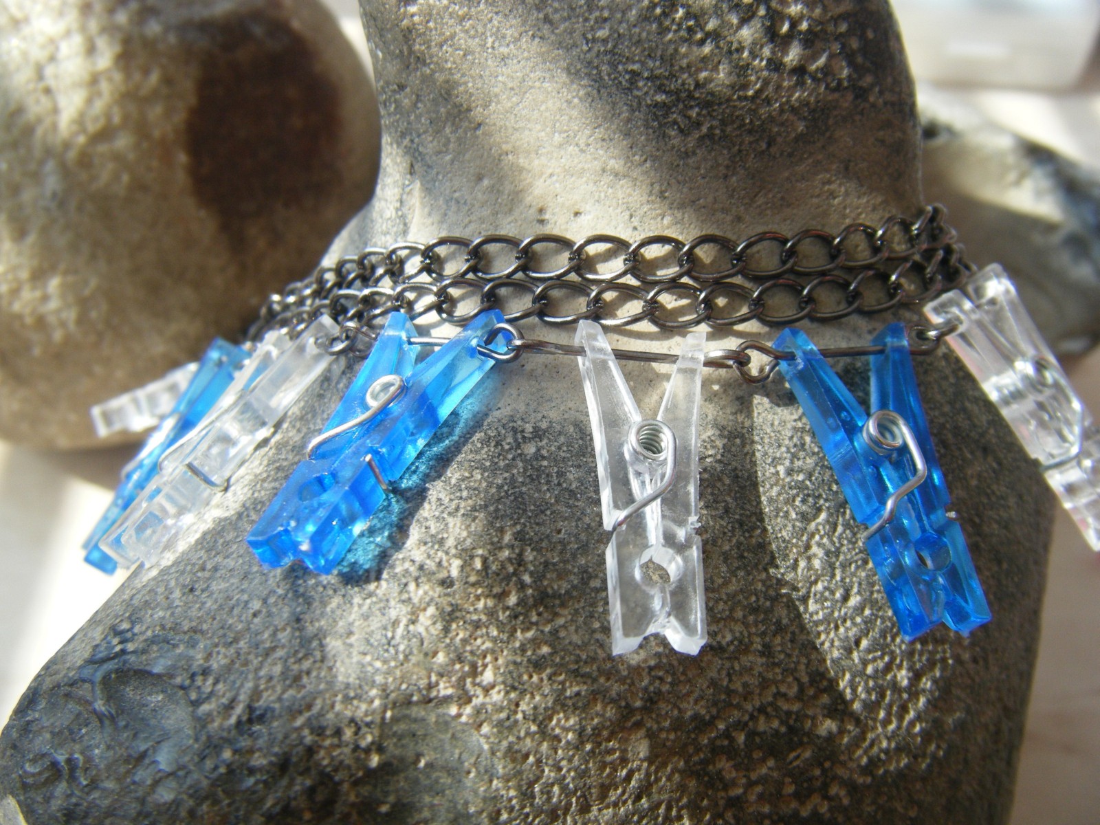 Bez kolíčků ani ránu.... v modro bílé