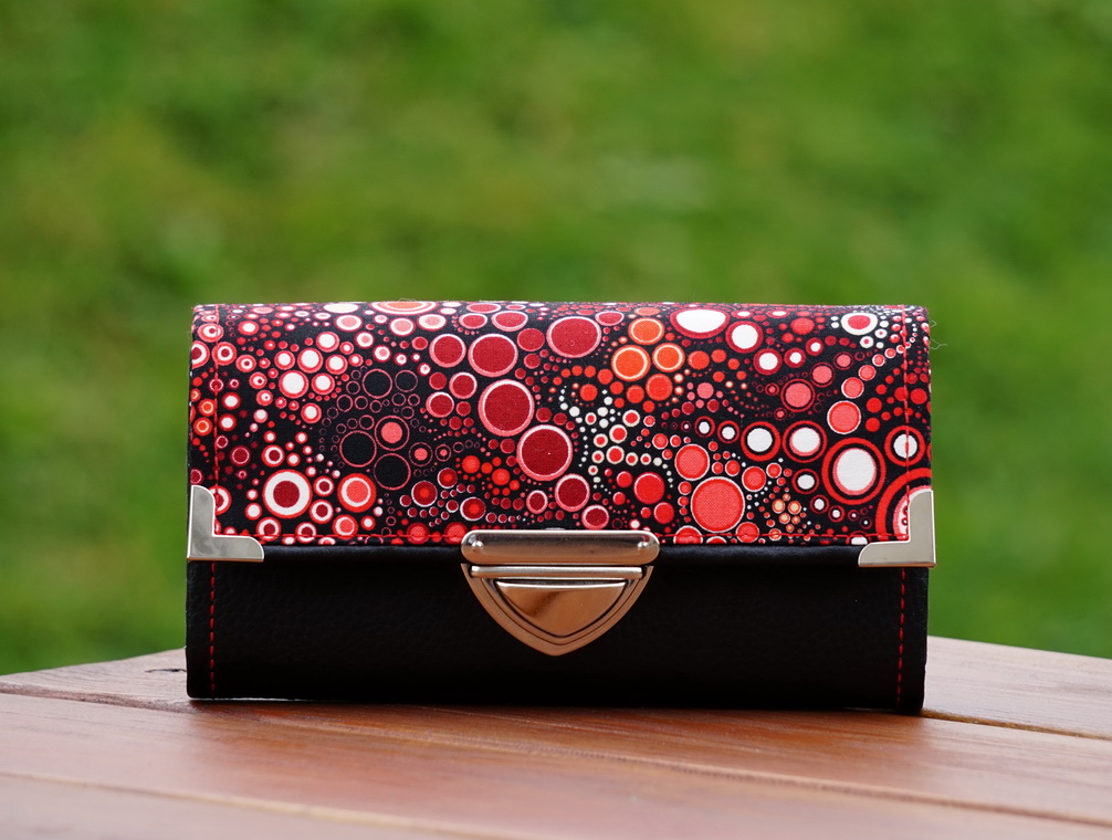 Peněženka bubliny 19x10cm, 18 karet, na fotky