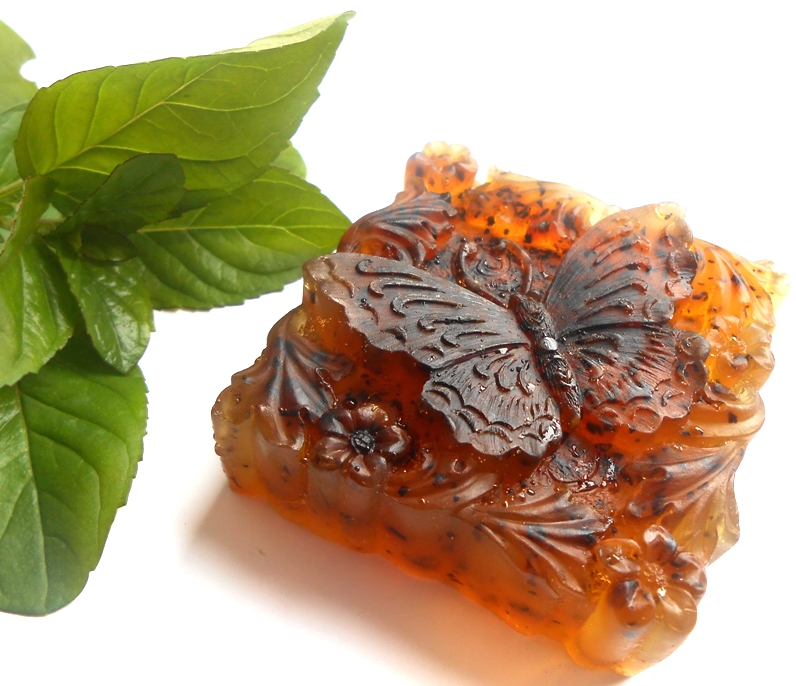 mýdlo MOTÝL se zeleným čajem...