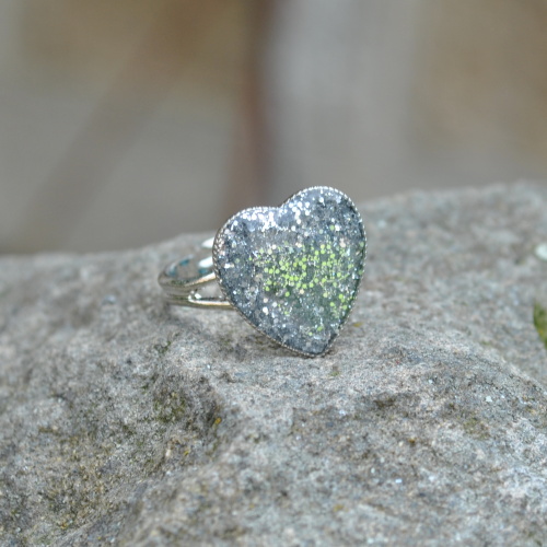 Prstýnek - stříbrné srdce