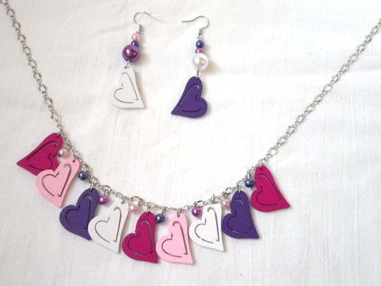 Barevný srdíčkový setík