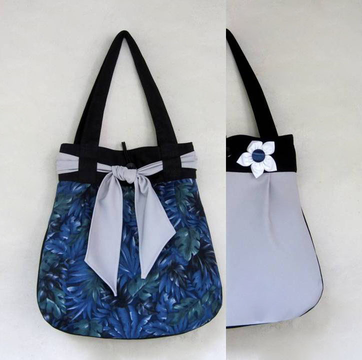 Modrozelená s šedou OBOUSTRANNÁ 2v1