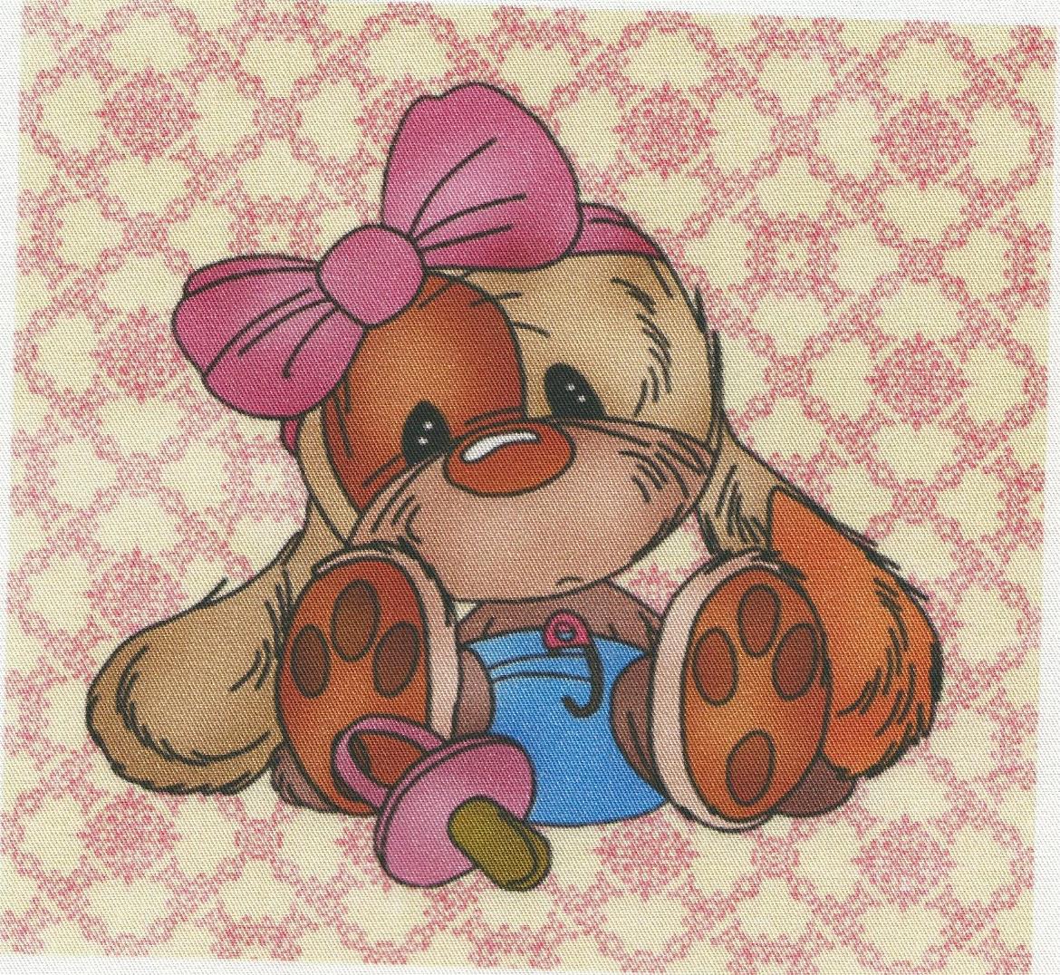 BAVLNĚNÝ PANEL -   13,5 X 14 cm DM45