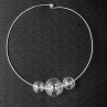 Kouličkový náhrdelník č. 2 - postříbřený obojek
