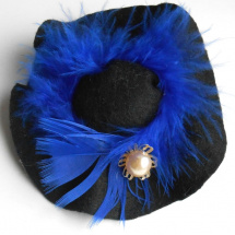 Brož klobouk No.2 blue