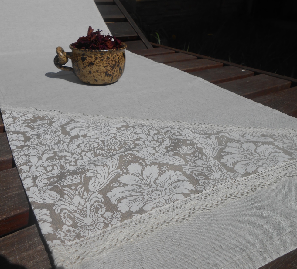 Běhoun "Romance" lněný