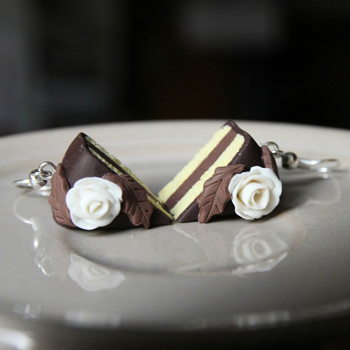 Čokoládové dorty s růžičkami 