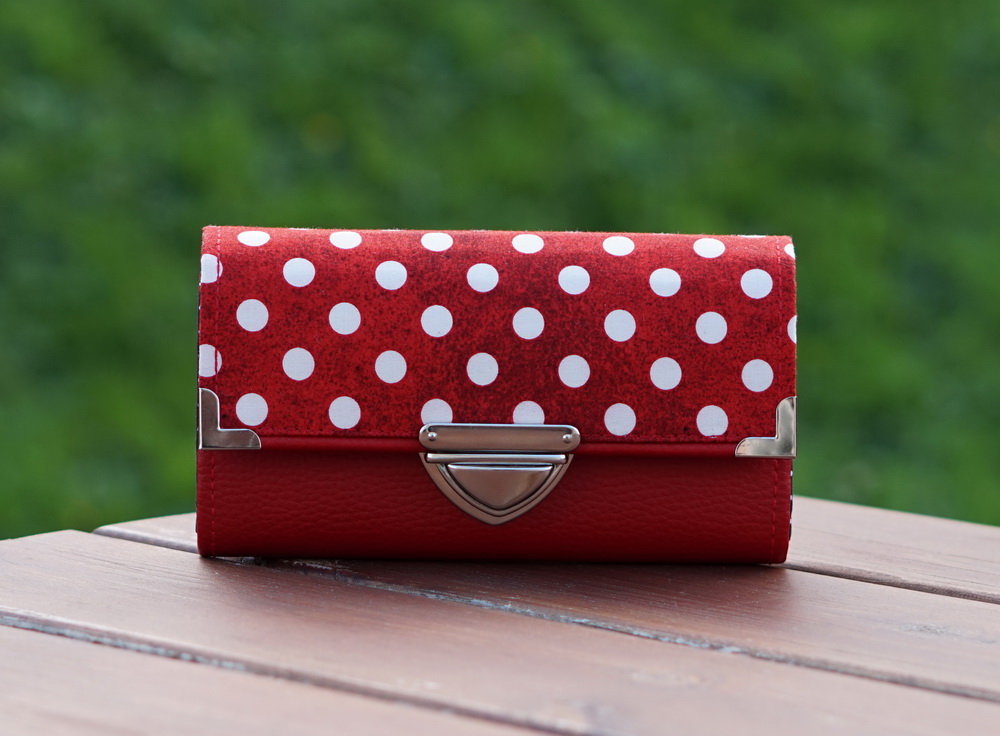 Peněženka Červený puntík 19x10 - 18 karet