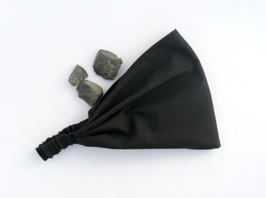 Látkový šátek - černá