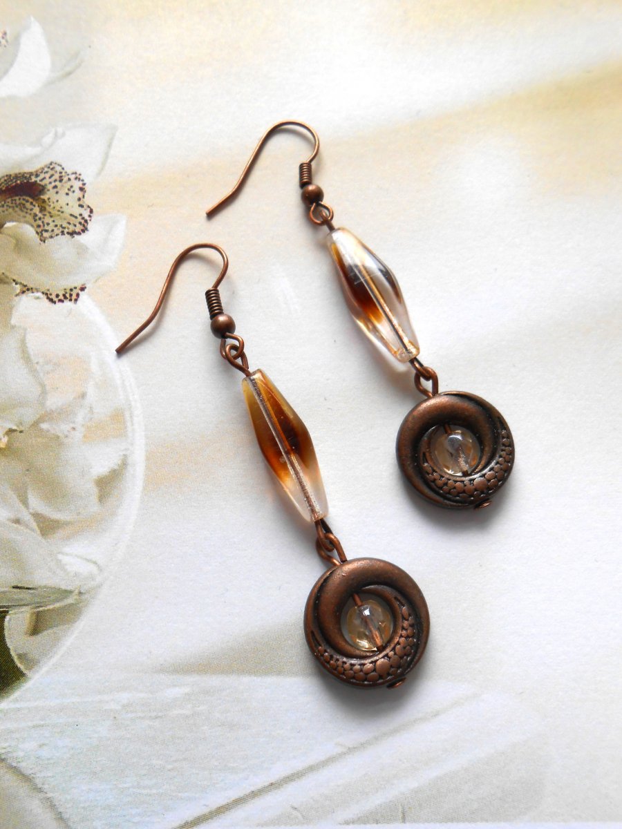 Náušnice hnědé (667/14)