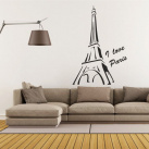Eiffelova věž - samolepka na zeď