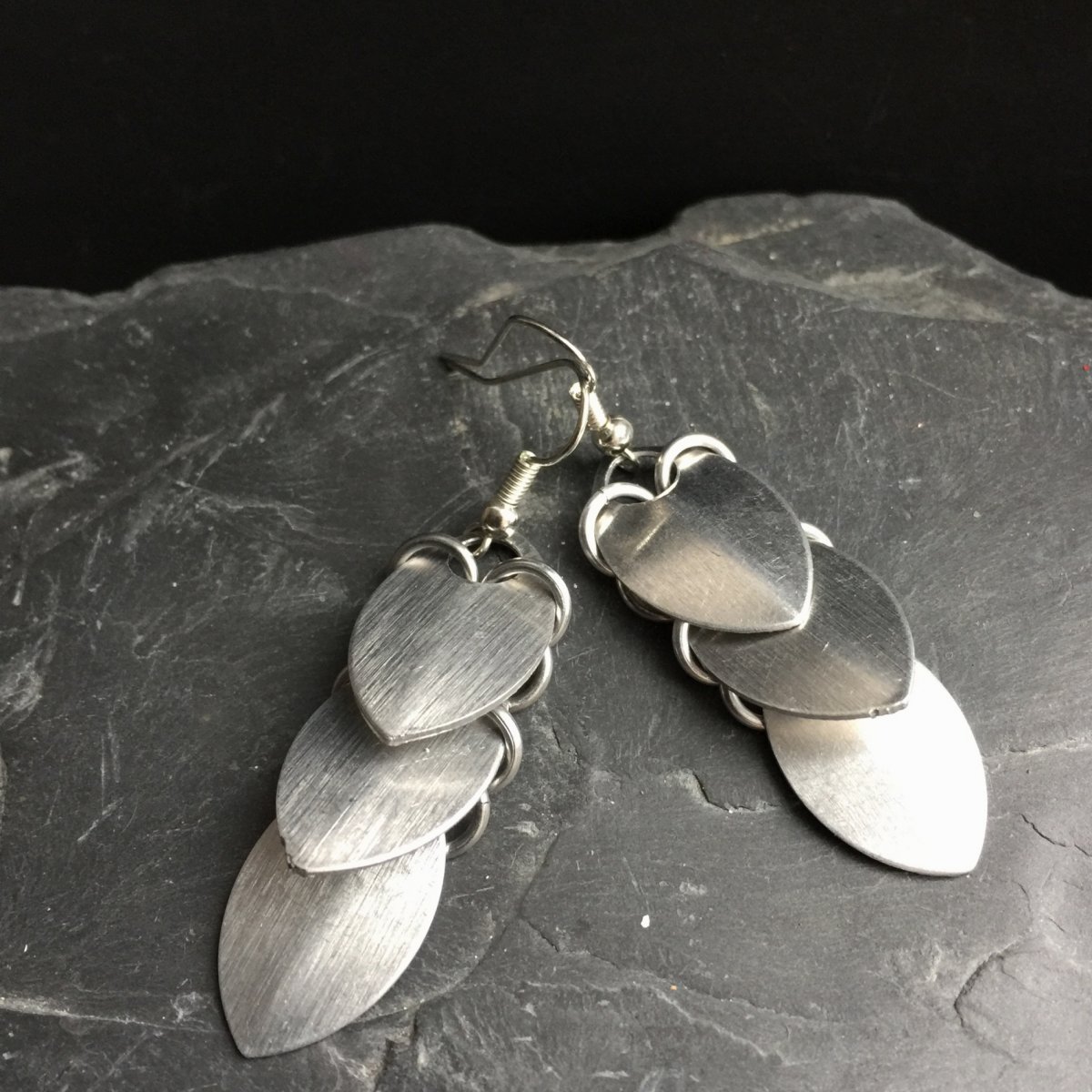 Náušnice Šupinky silver