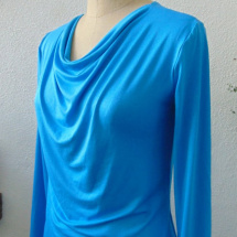 Tričko s vodou - barva modrá (viskóza)