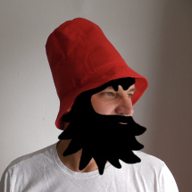 Rumcajs klobouk červený