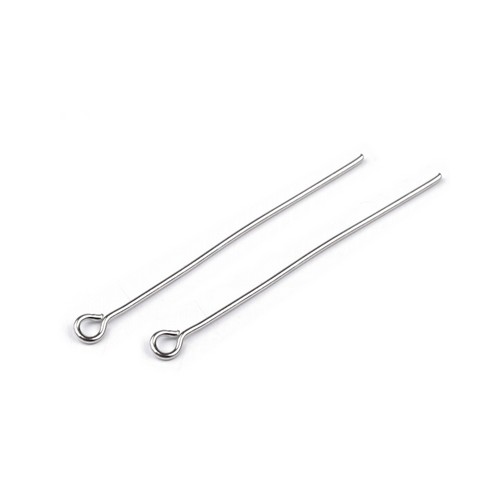 Ketlovací jehla 40 mm platina 10ks