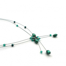 Smaragdová elegance - náhrdelník
