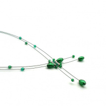 Zelená elegance - náhrdelník