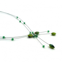 Zelená elegance II. - náhrdelník