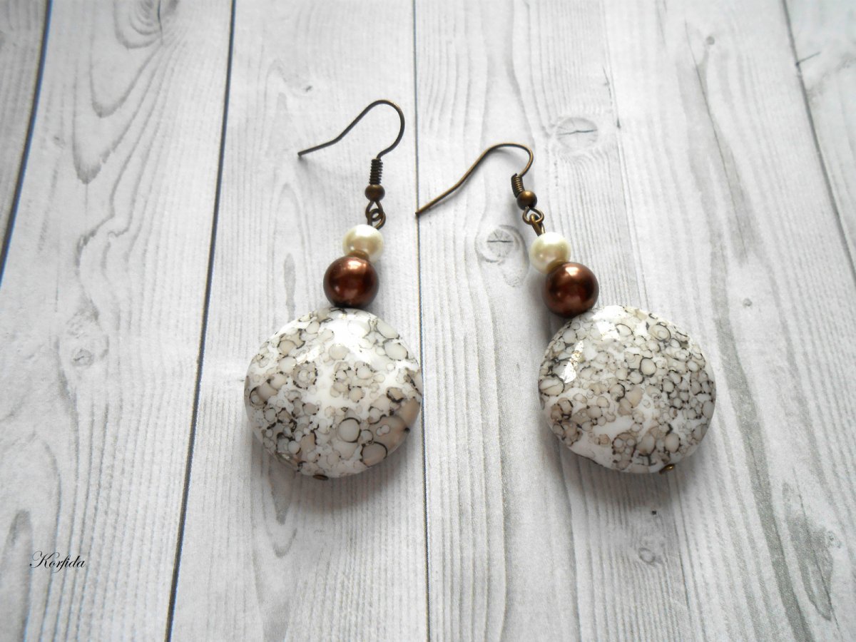 Náušnice do hněda (1291/15)