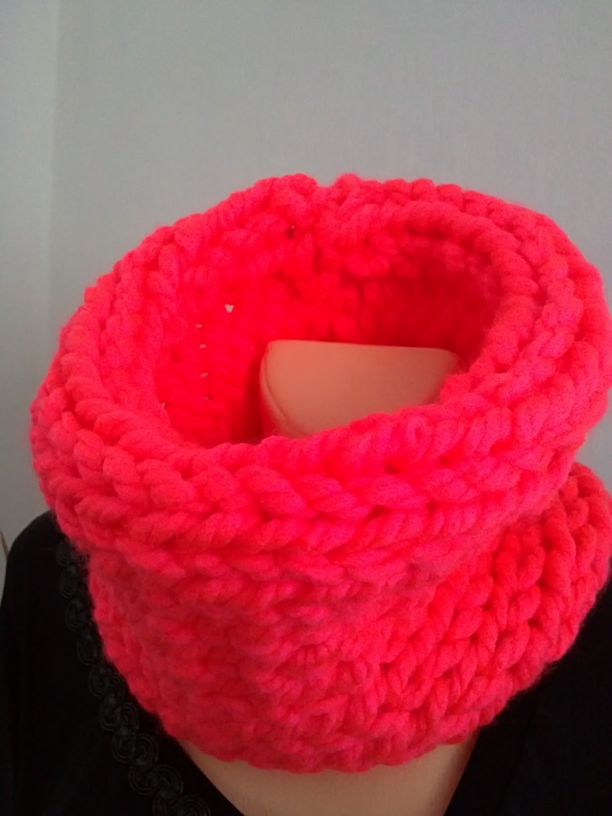 Nákrčník-neon mandarín