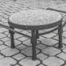 Kovaný stolek s žulou na grilování "CIRCLE"