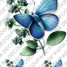 Rýžový papír A4 pro tvoření - Motýl na květině - KB725